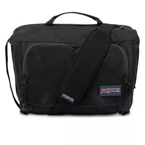 Jansport Tasker Black Messenger Bag Computer Bag Crossbody NEW WITHOUT tags